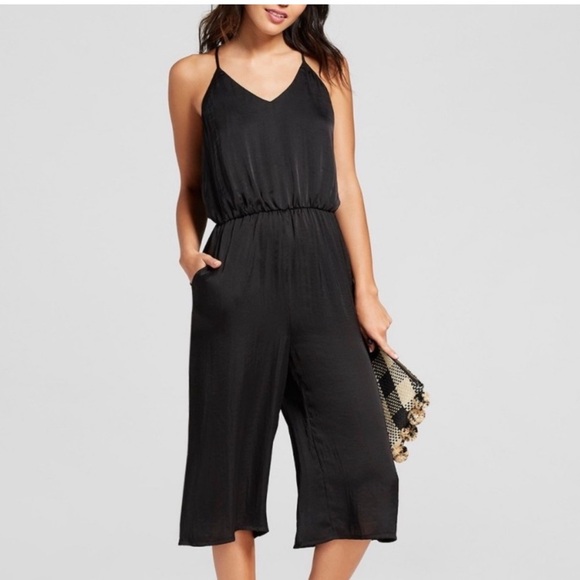 Xhilaration Elegant Black Women's wide leg jumpsuit size small. - Picture 1 of 10